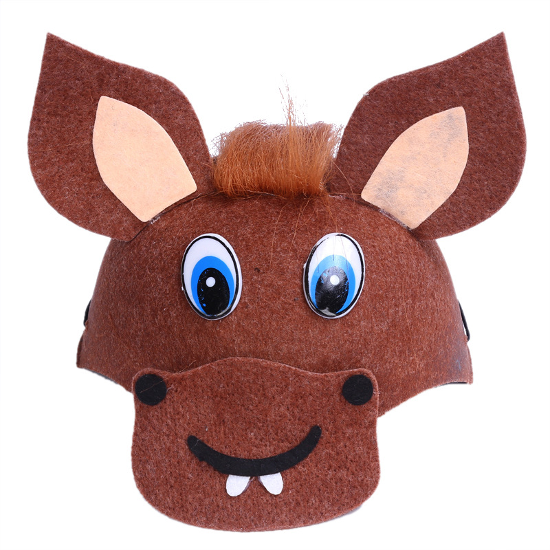 Коричневая лошадь шляпа