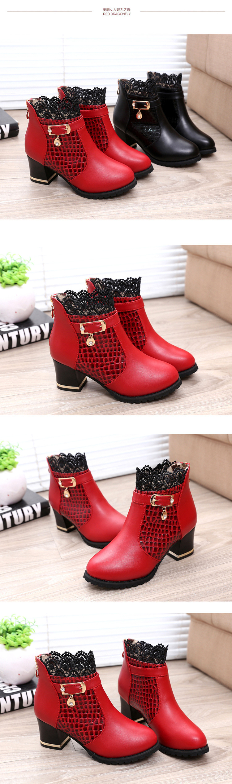 Bottes femme en PU artificiel - Ref 3355438 Image 15