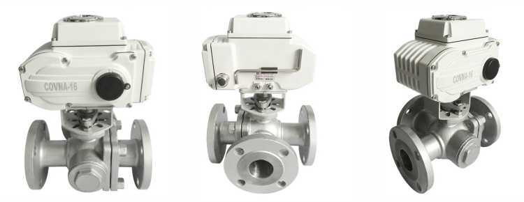 电动三通开关型阀门 电动不锈钢调节球阀AC220v 电动球阀