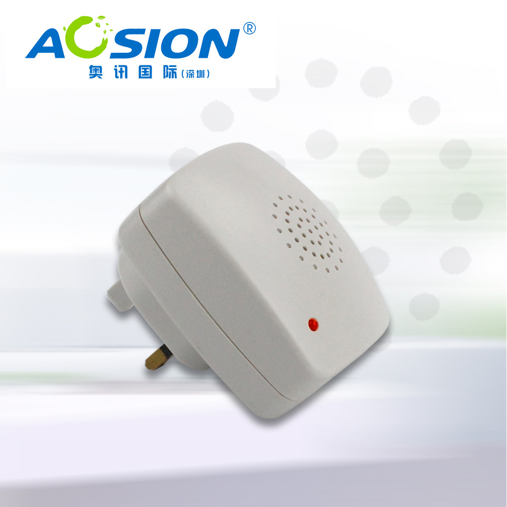 奥讯室内方形电子低能耗超声波驱虫器带红色指示灯
