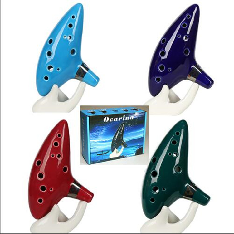 Twelve-hole pottery flute midrange C- tone Sedar legend of the time of the flute national musical instrument pottery flute 12-hole factory wholesale