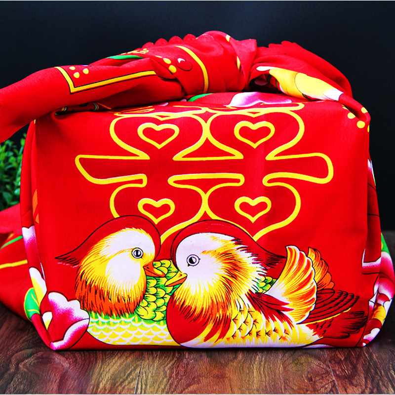 批发新娘陪嫁大红包袱皮子 喜字包袱包裹皮 包袱布包裹布结婚用品