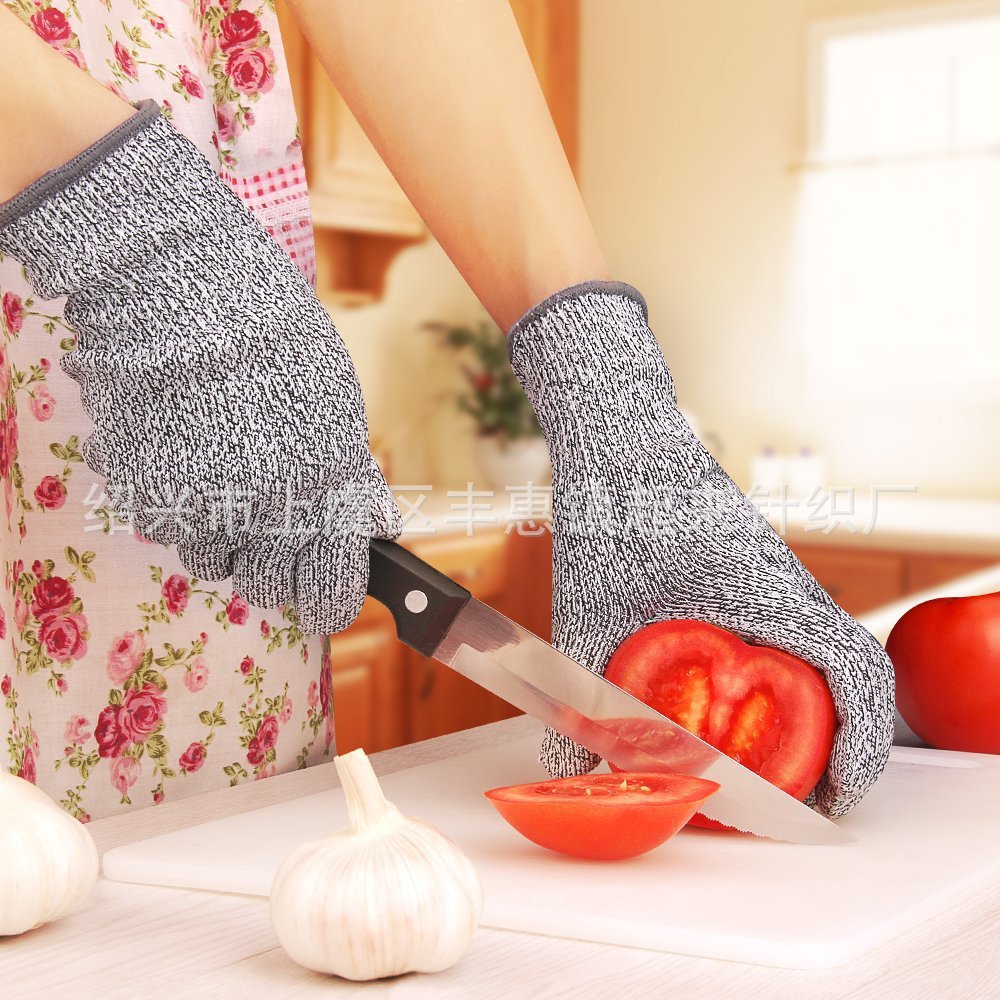 出口欧美现货 防割工业劳保手套防切割手套防刺花园手套厨房防割