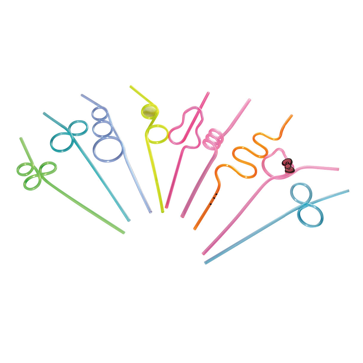 宁波厂家直销双色弯管pvcPETG造型吸管酒吧派对吸管食品级过检测