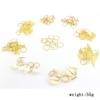 Manufacturer's personality buckle casual hairpin metal round buckle small braid head jewelry leaf leaf star DIY hair clip