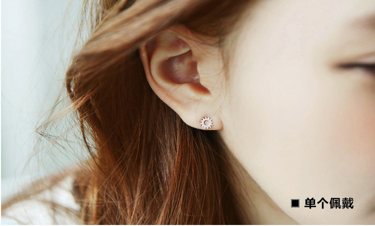 Aretes De Aleación De Little Sun Plating Cute Sunflower Ear Studs Al Por Mayor display picture 8