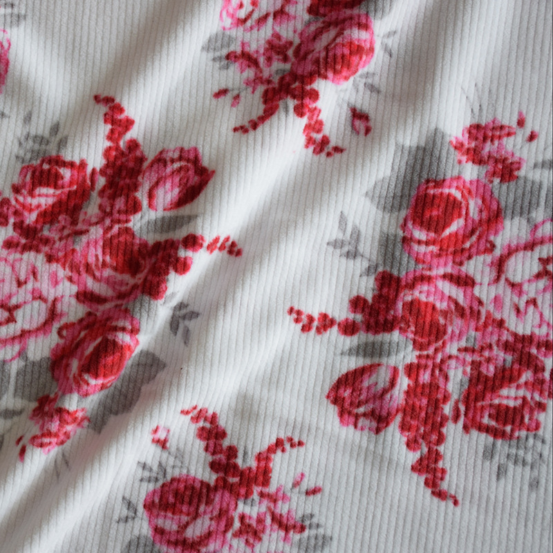 绍兴纺织厂家定 布料批发 绒布  印花抽条摇粒绒  家纺沙发布料