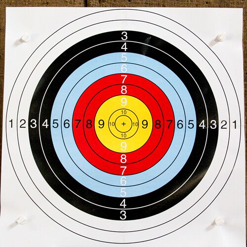 Archery Equipment Target Paper Dart Target Paper Full Ring Half Ring Practice Target Paper Hot Sale Supports Wholesale Shipping