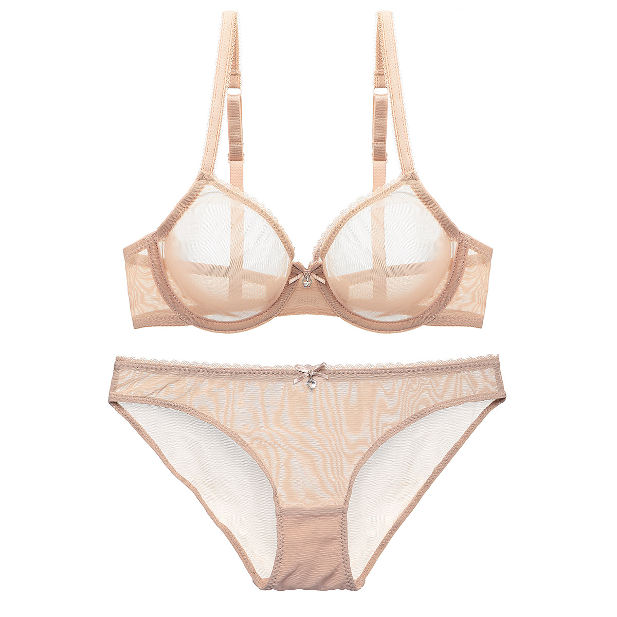 Ensemble de sous-vêtements amusants de grande taille pour filles françaises, ensemble de soutien-gorge Transparent Ultra fin, 9623_voghion.com