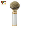 Handheld hair shaving brush for traveling, cosmetic metal makeup primer