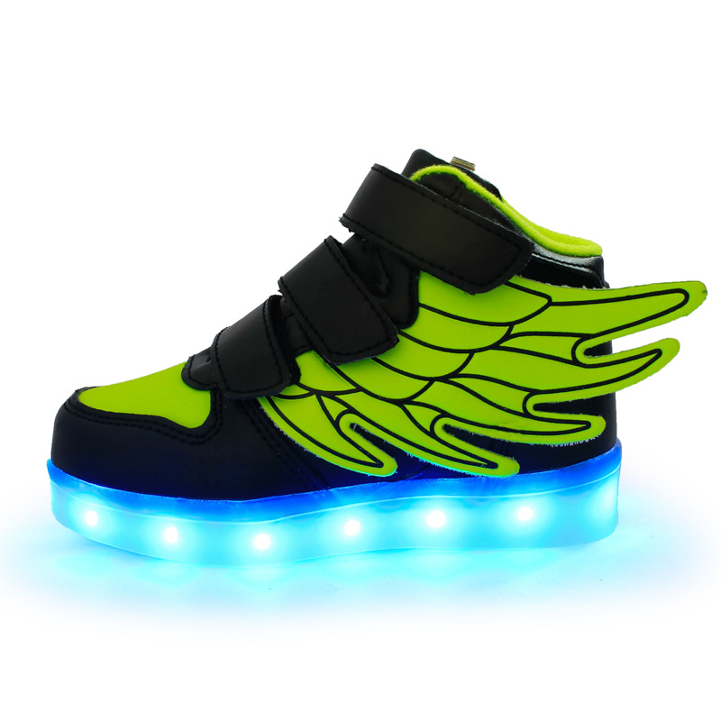 children lighting shoes