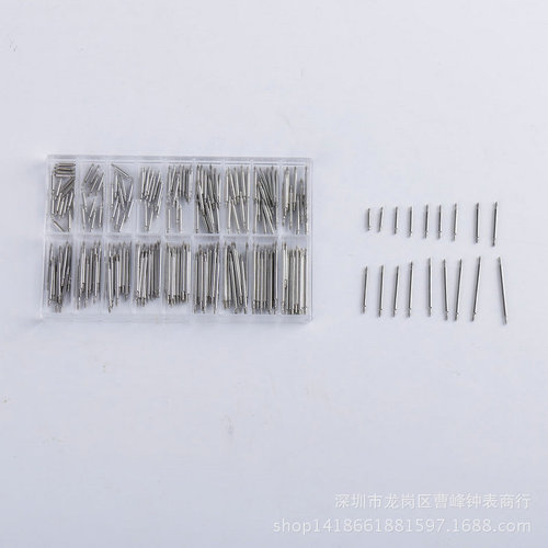 Wholesale factory supply watch parts spring earring needle half steel stainless steel box packed earring rod tools dropshipping one piece