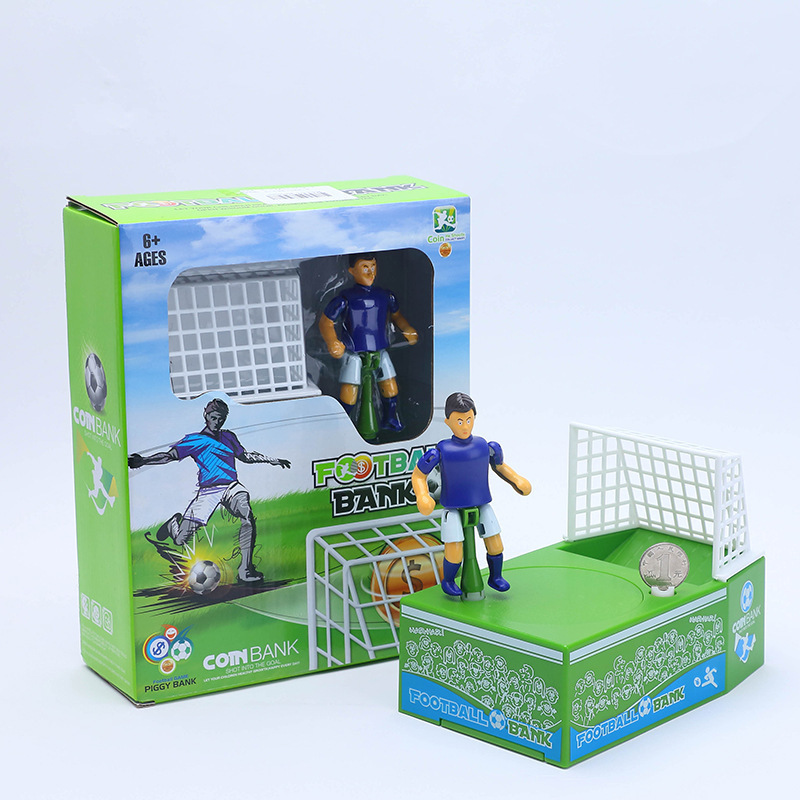 Creative football piggy bank coin deposit machine World Cup piggy bank foreign trade coin machine gift