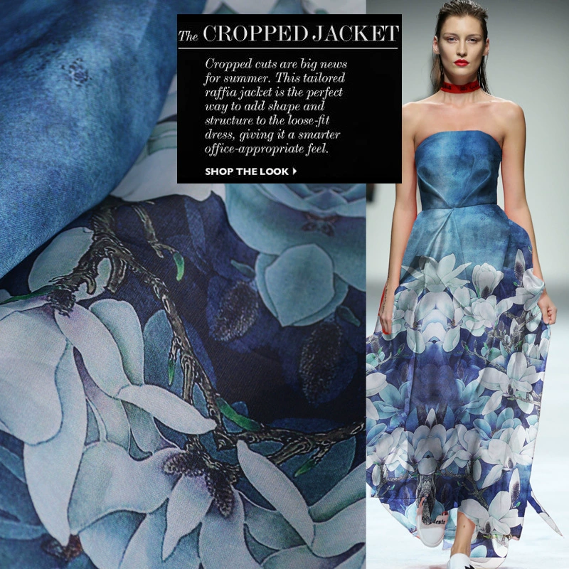 Silk gauze cloth, summer wedding dress