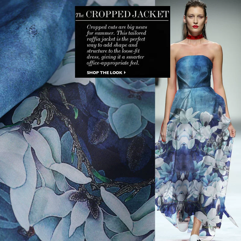 Silk gauze cloth, summer wedding dress