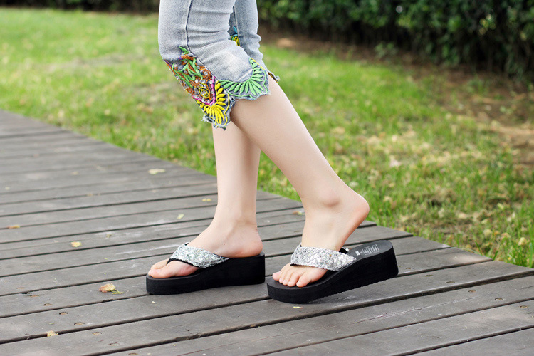 Tongs femme OTHER   en tissu paillete - Ref 2665989 Image 18