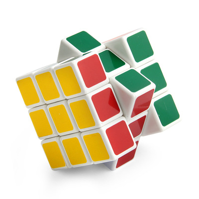 Trẻ em của câu đố lắp ráp câu đố thứ ba-mê cung nhựa cube hỗ trợ giảng dạy Sáng Tạo ba chiều puzzle cube 7 CM nhà máy trực tiếp giảng dạy