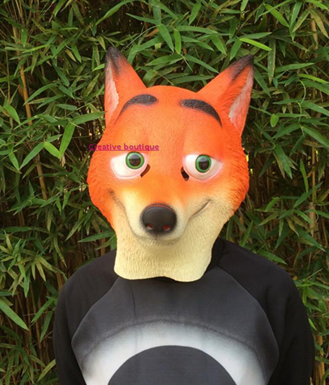 Crazy Animal City Zootopia Cartoon Nick Fox Head Home House Cat, кролик, обезьяна, собака, собака, собаки и маска львов