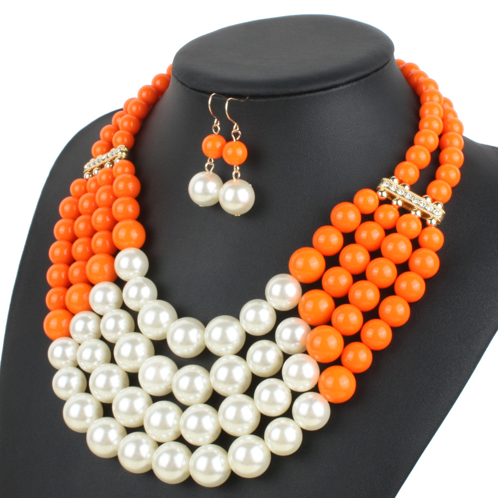 Occident and the United States Resinnecklace (red)NHCT0064-red