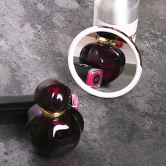Small mirror, makeup mirror, mirror, portable glass mirror, Korean style cute small round mirror, make-up mirror