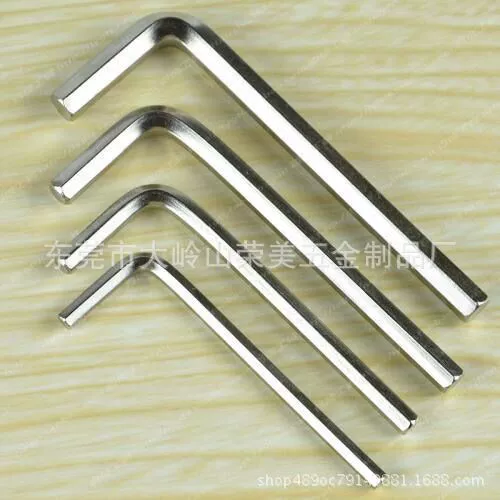 L-образный шестигранный ключ Метрический дюймовый шестигранный ключ Ключ с плоской головкой 7-образный шестигранный никелированный оцинкованный оптом