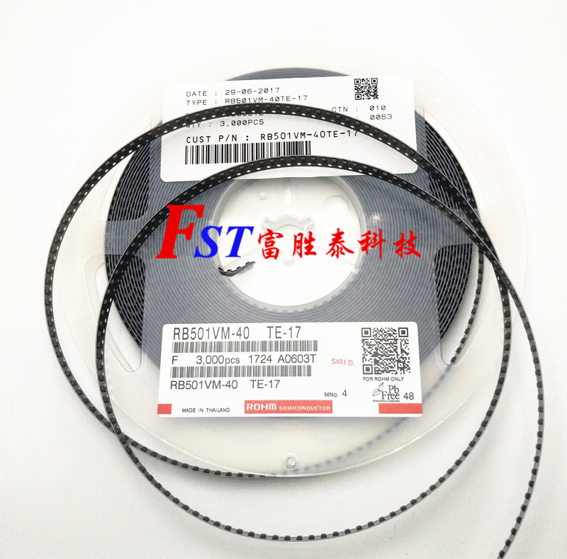 ROHM罗姆肖特基二极管 RB501VM-40 SOD323 供应贴片二三极管货源