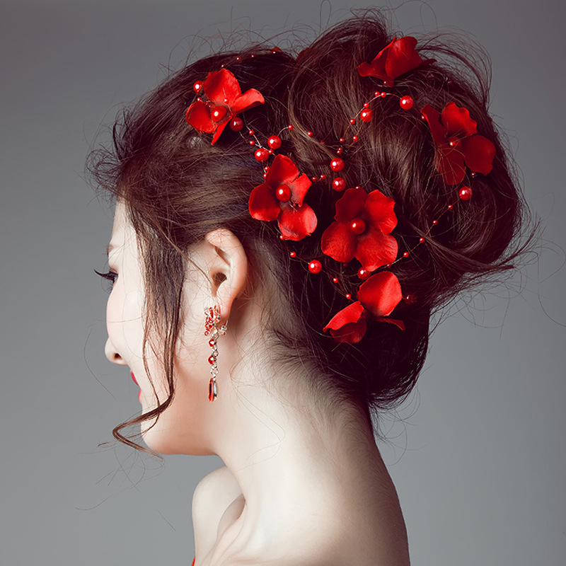 Flower Pattern Fashion Flower Cloth Handmade Hair Accessories 1 Piece