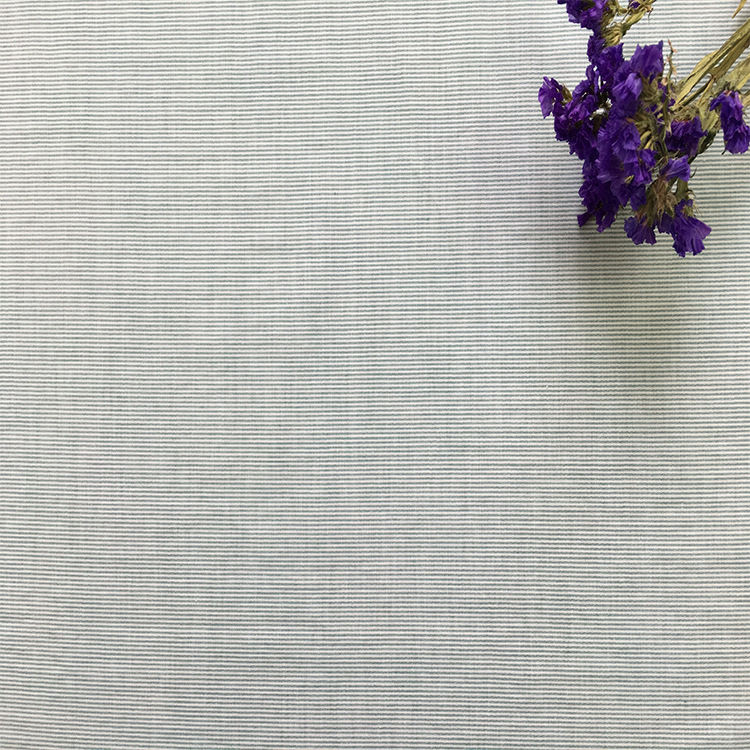 厂家 供应全棉优质舒适条子布 高档青年休闲服装面料批发