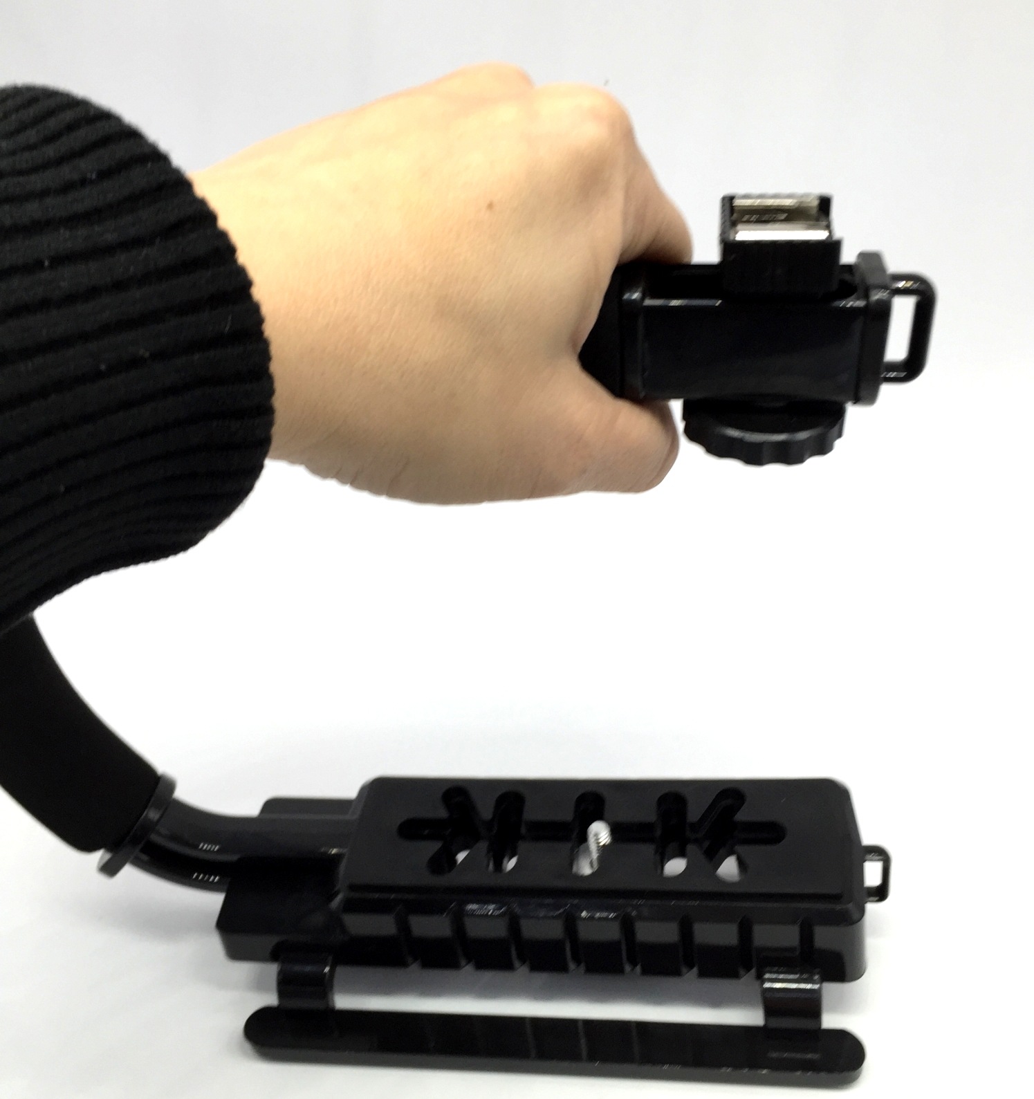 摄稳定器 U型DV手提C型架手持低拍架单反5d2稳定架闪光灯支架