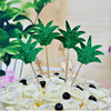 Golden Pink Deer Horn with Xiaohua 烘 Baking cake decorate Christmas Coconut Tree Plugs 4 cakes and flags