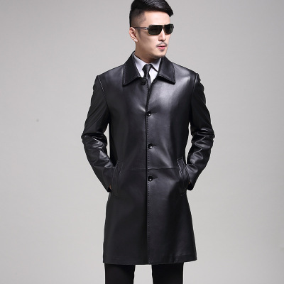 2019 Castle new pattern Men's genuine leather leather clothing fashion urban Spring and autumn season Combined body leisure time have more cash than can be accounted for leather clothing wholesale