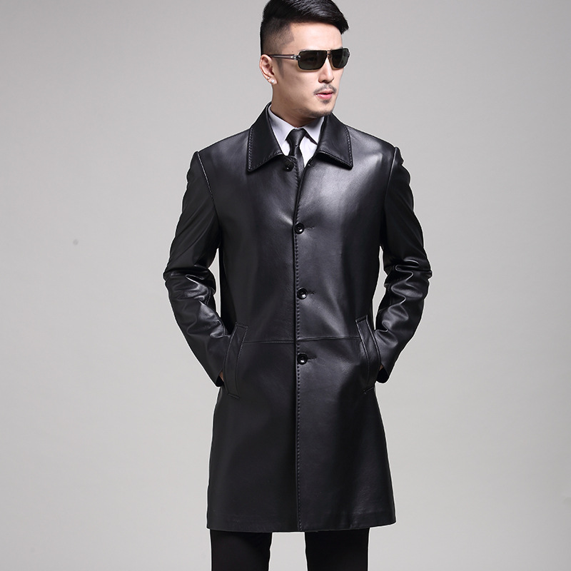 2019 Castle new pattern Men's genuine leather leather clothing fashion urban Spring and autumn season Combined body leisure time have more cash than can be accounted for leather clothing wholesale