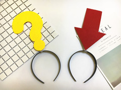 潮人個性搞怪箭頭髮箍超萌可愛符號頭箍拍照道具髮飾自拍賣萌神器