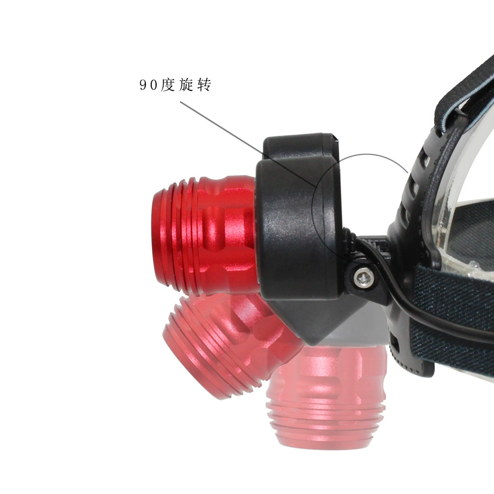 Новый 1*T6 и 2*Cob LED Средний красный яркий свет утренний свет рыболовный свет минный свет ездовой фонарь