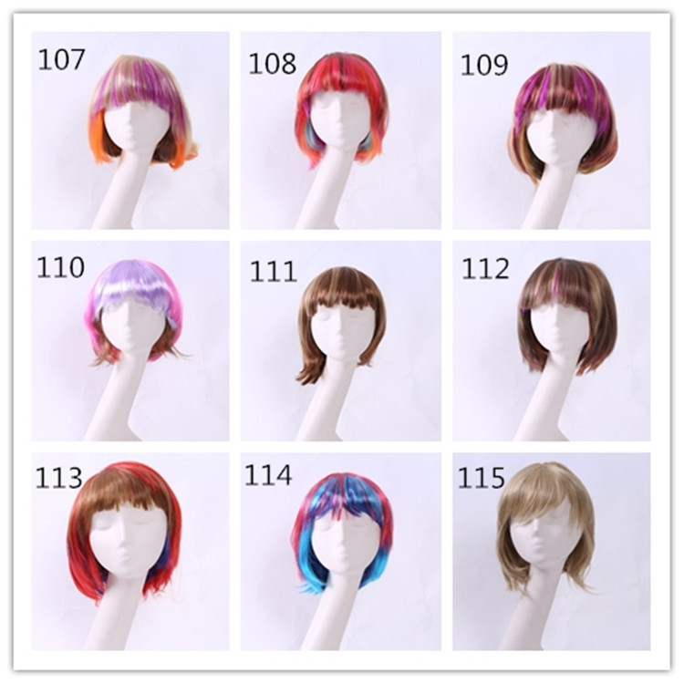 Estudiantes de escenario Bobo cabeza nueva moda fiesta fiesta damas peluca corta