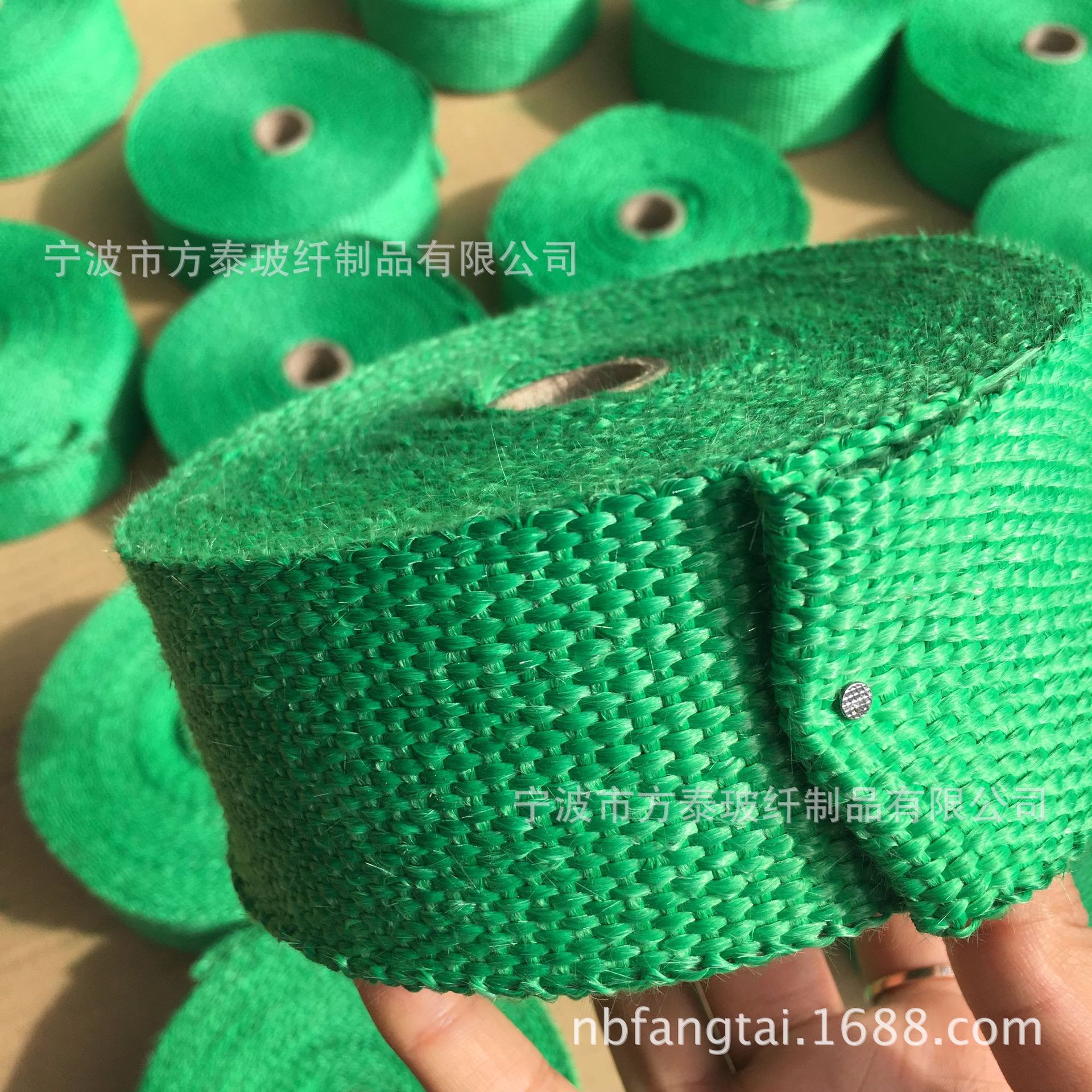 厂家批发优质绿色芭蕉带 排气管改装芭蕉带耐高温隔热棉|ru