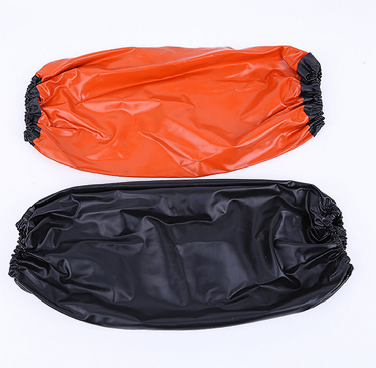 复合防水围裙套袖套装 红黑双色PVC防水耐油耐酸碱 工业套袖围裙