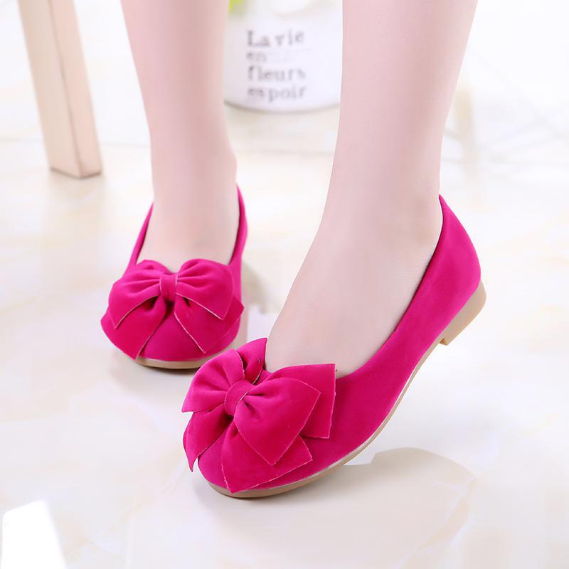 Girls' Leather Shoes Spring and Autumn S...