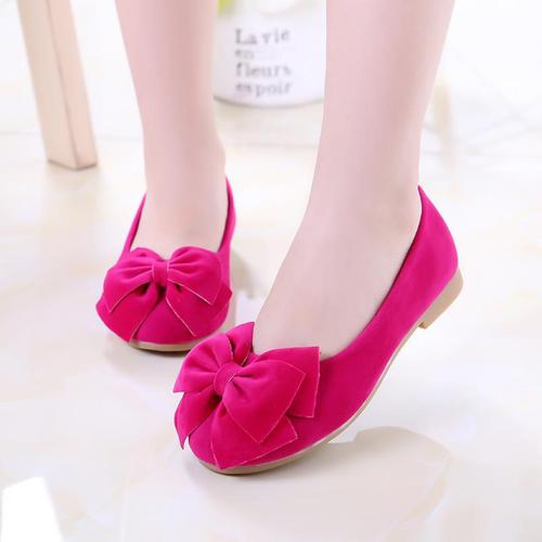 Children's Leather Shoes Spring and Autumn Student Dou Dou  New Baby Children's Single Shoes Korean Style Bowknot Girls' Princess Shoes