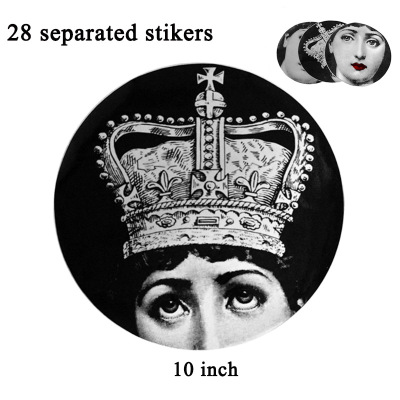 速卖通 Lina Cavalieri sticker 脸孔墙面装饰墙贴创意壁纸背胶