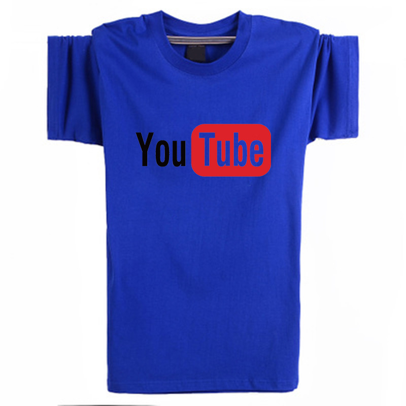 T-shirt col rond coton hommes et femmes Youtube  - Ref 3423529 Image 7