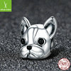 Silver Rhyme Original Puppy Animals 925 Silver Beads Sanzhu wholesale Personalized Bulls Dog Accessories