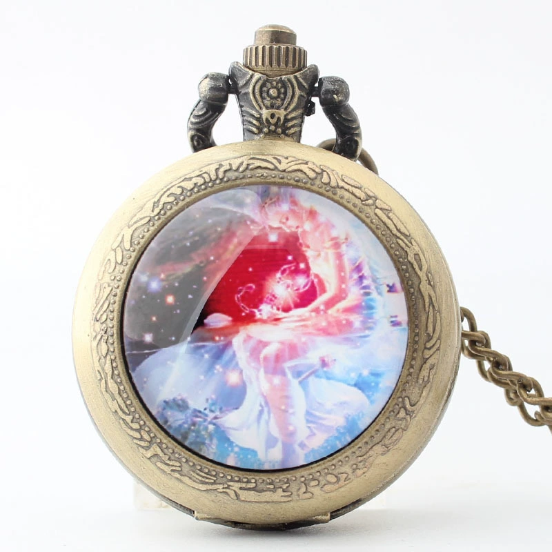 Классические карманные часы, кварцевые zodiac знаки, универсальные аксессуары, для подростков