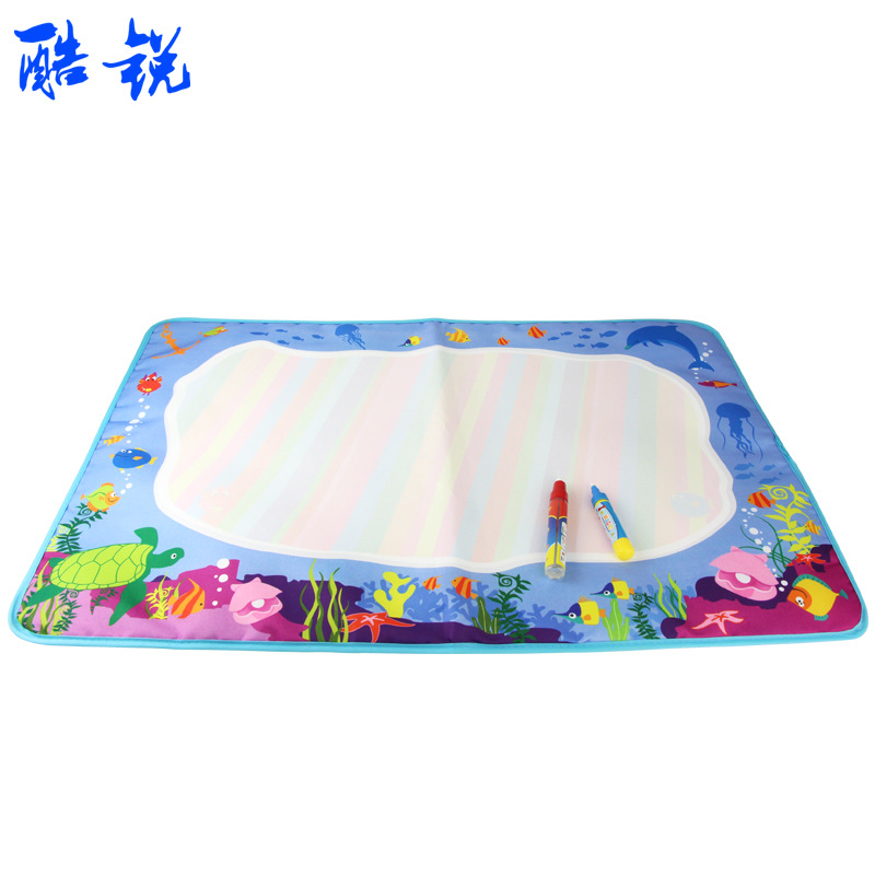 水魔法水画布水写毯涂鸦毯写字毯儿童早教中海洋生物