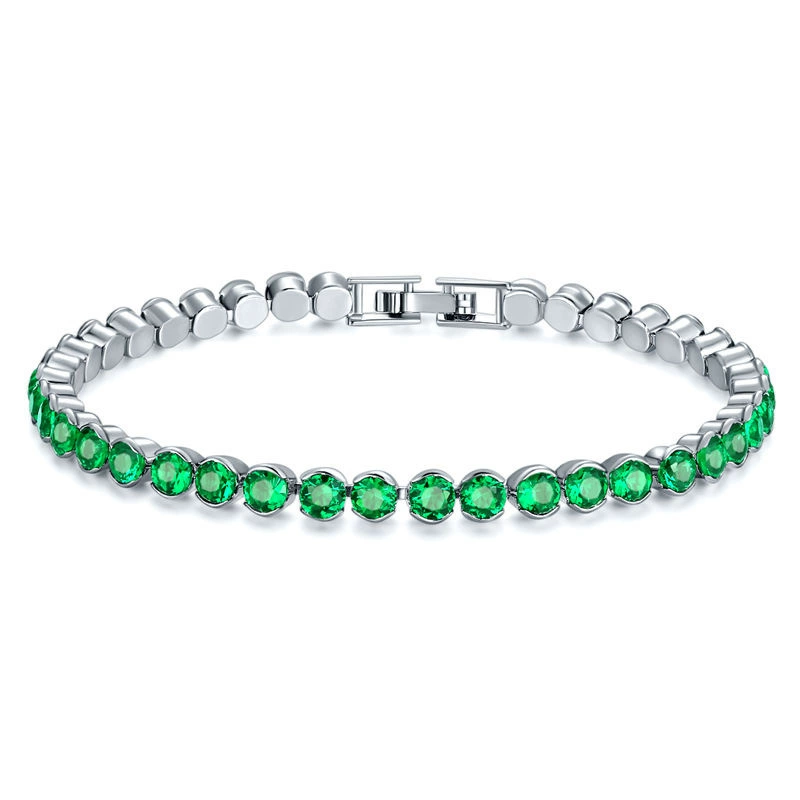Модный аксессуар, кристал bracelet натуральный камень, европейский стиль, 4 мм, оптом