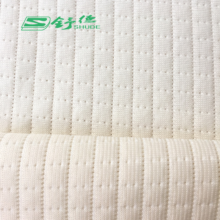 乳胶枕记忆枕套面料 纺织几何花纹针织布料 现代色织提花针织面料