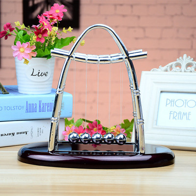 帆形摆球礼品摆件家居装饰创意家居碰碰球工艺牛创意家居礼品摆件