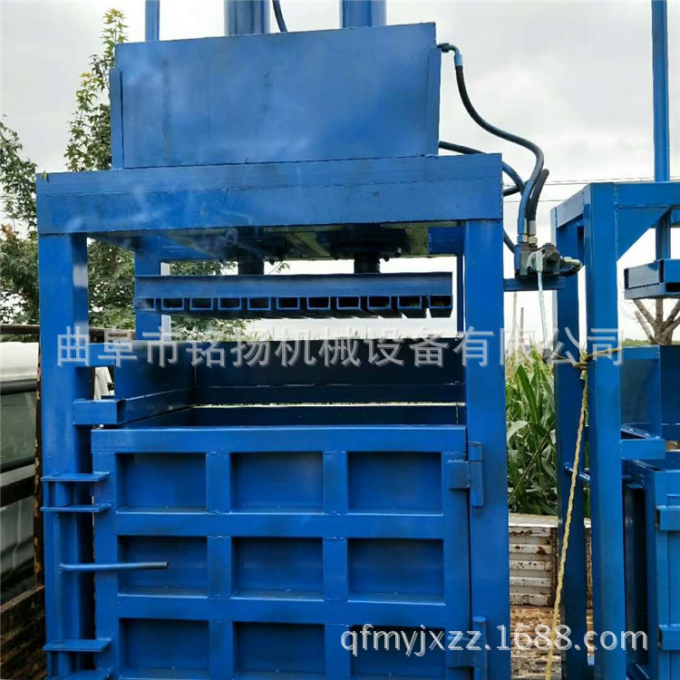 贺州纺织/服装打包机双杠立式废纸箱液压打包机厂