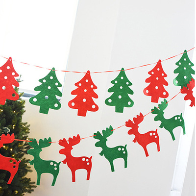 毛氈挂件廠家供應聖誕樹裝飾挂件聖誕樹挂件聖誕禮品聖誕小彩旗