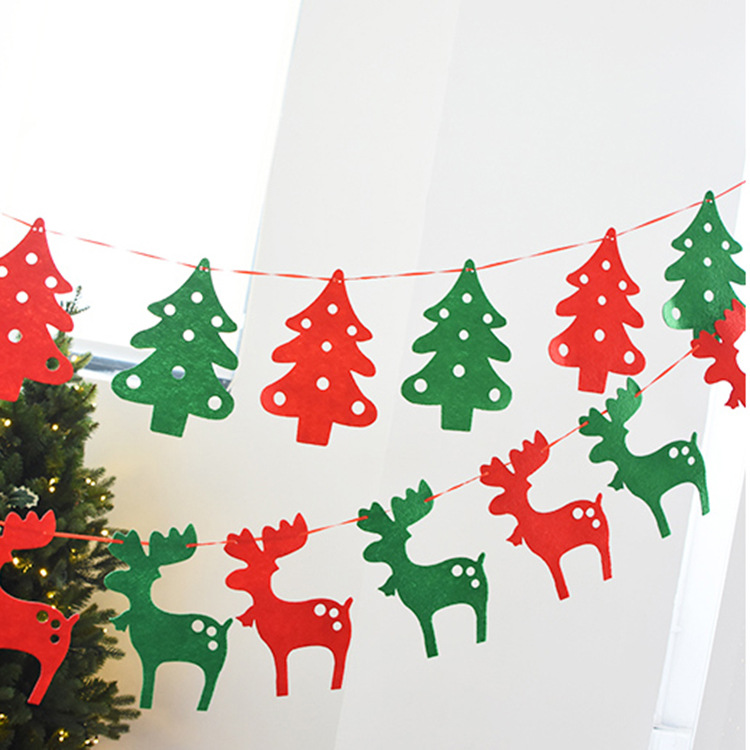 毛氈挂件廠家供應聖誕樹裝飾挂件聖誕樹挂件聖誕禮品聖誕小彩旗